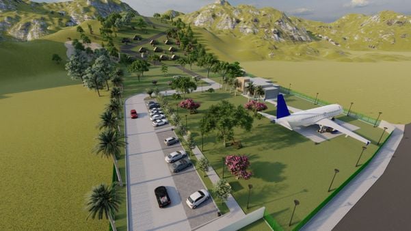 Avião suíte em Divino de São Lourenço ganha projeto em 3D; veja imagens