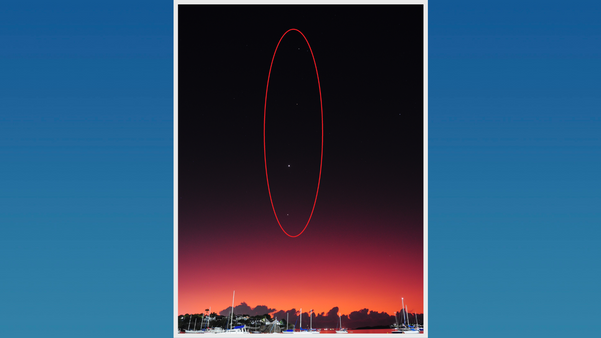 Segundo astrônomo, configuração vista com os quatro planetas no céu capixaba é especial e pode ser vista em várias partes do Brasil até o dia 30 de abril
