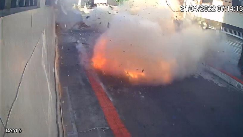 Vídeo mostra explosão em prédio que desabou em Vila Velha