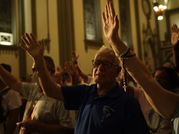 Missa de Envio da Romaria dos Homens, na Catedral Metropolitana de Vitória por Vitor Jubini