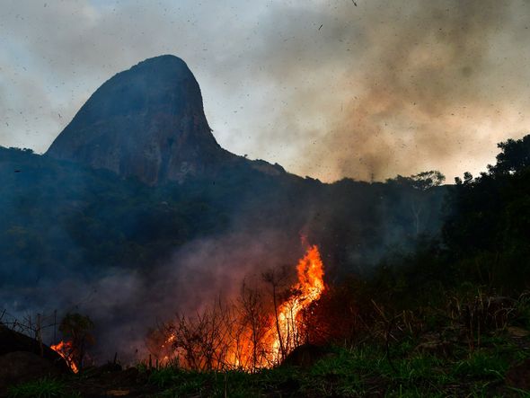 Incêndio atinge área do Parque Pedra dos Dois Olhos, em Vitória por Fernando Madeira