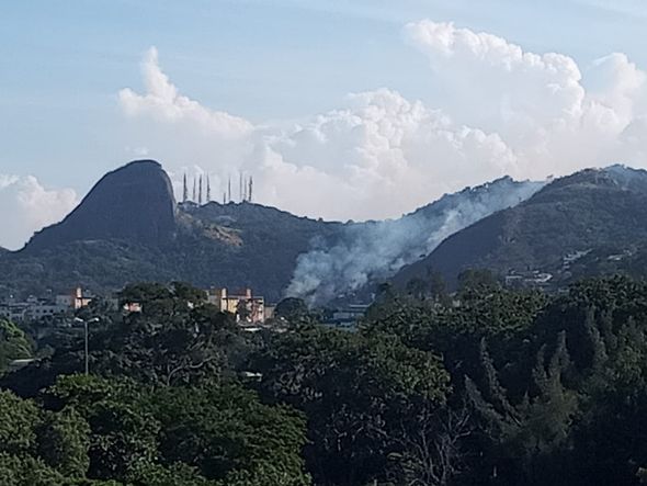 Incêndio é visto na região da Pedra dos Dois Olhos por Leitor | A Gazeta