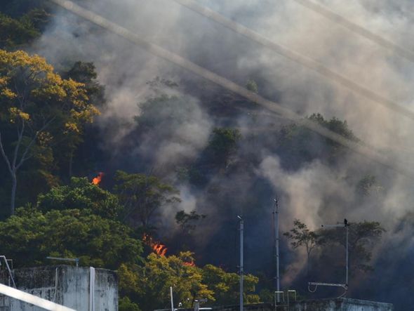 Incêndio é visto na região da Pedra dos Dois Olhos por Fernando Madeira