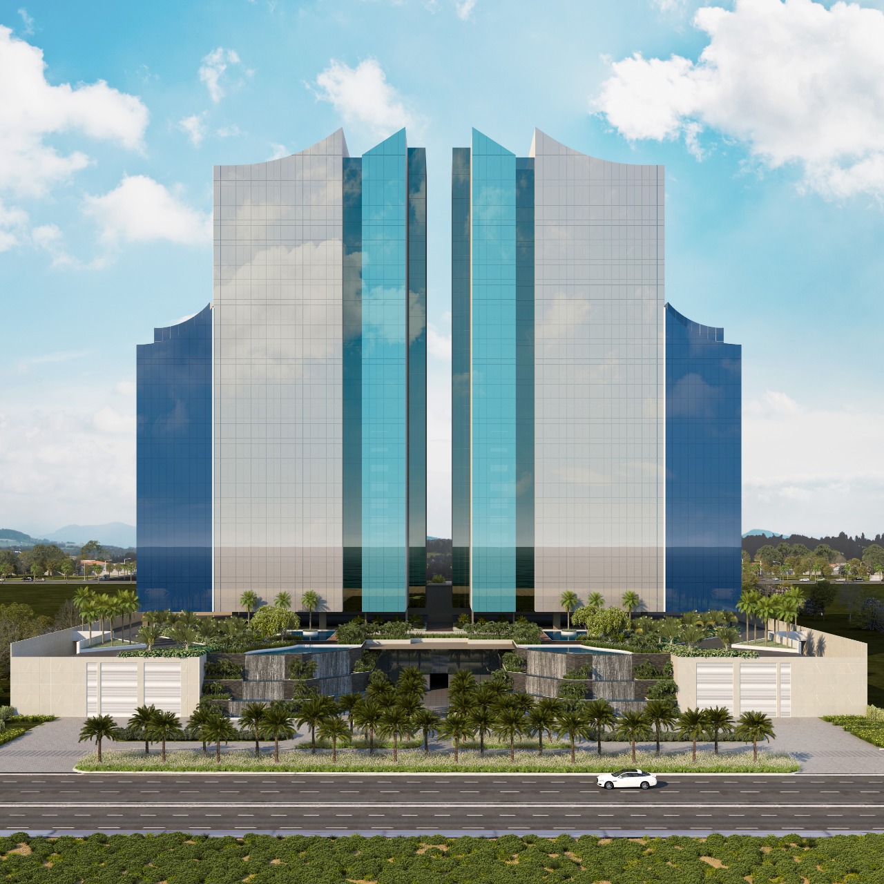 Projeto do Taj Home Resort, o prédio em construção que será o mais alto do Espírito Santo