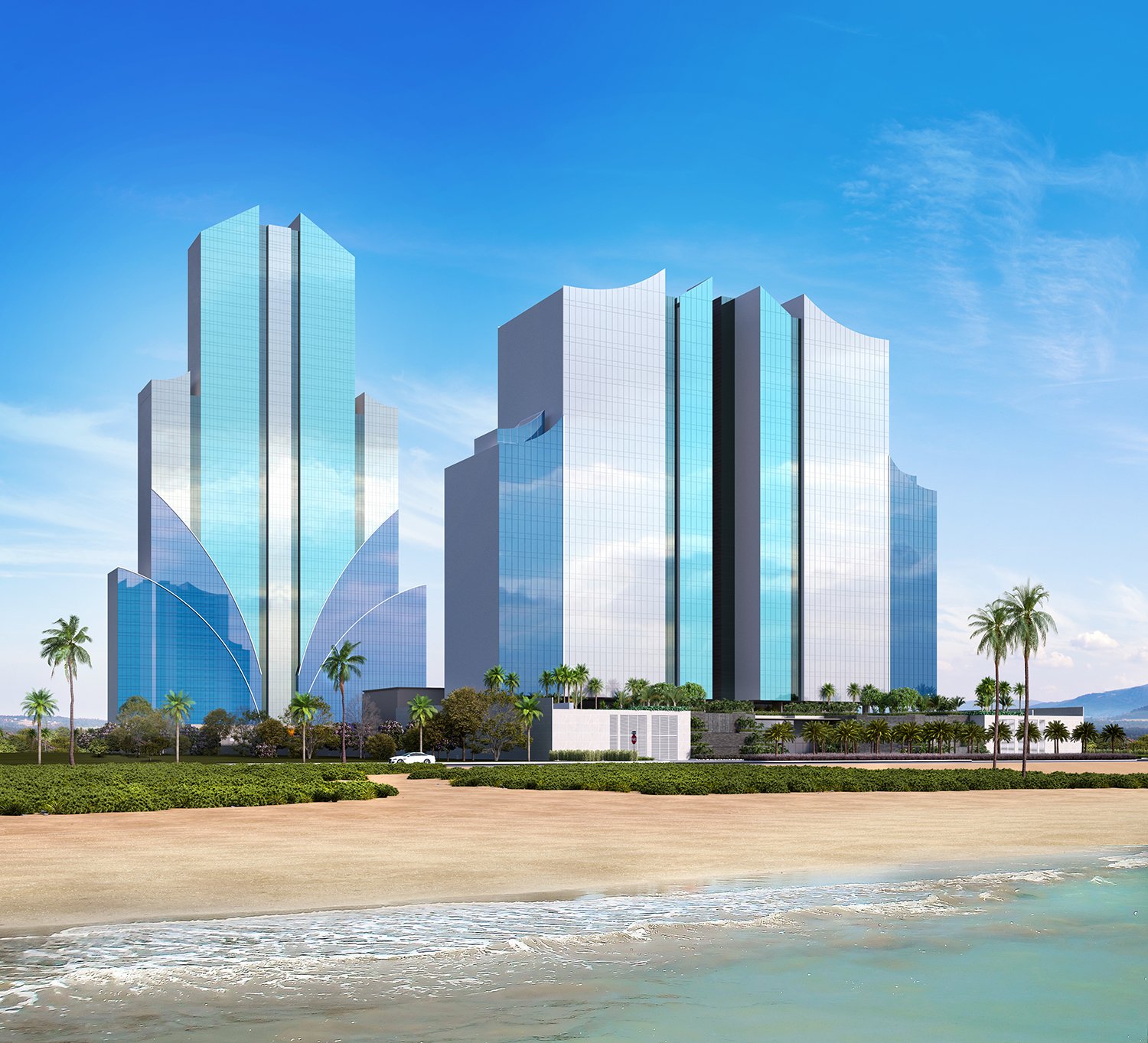 Projeto do Taj Home Resort, o prédio em construção que será o mais alto do Espírito Santo
