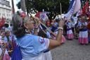 Banda de congo faz apresentação cultural em ato no Dia do Trabalhador  em Vitória(Ricardo Medeiros)