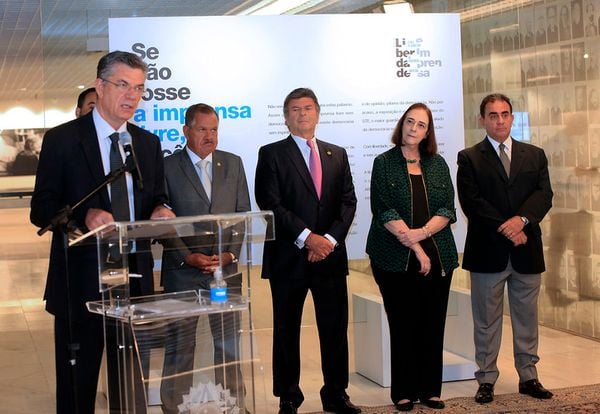 Abertura da Exposição "Liberdade e Imprensa - O Papel do Jornalismo na Democracia Brasileira" por Rosinei Coutinho/SCO/STF