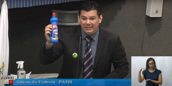 Gilvan da Federal disse que levou alvejante para 