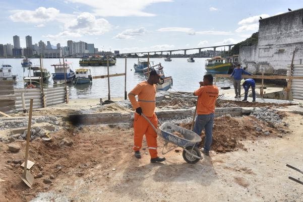 Obras do aquaviário na Prainha, Vila Velha