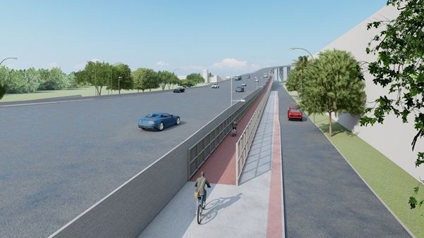 Mesmo ainda sem definição de como será o acesso de Vila Velha para Vitória, o site da Semobi disponibiliza uma projeção do projeto pelo lado da Capital por Semobi
