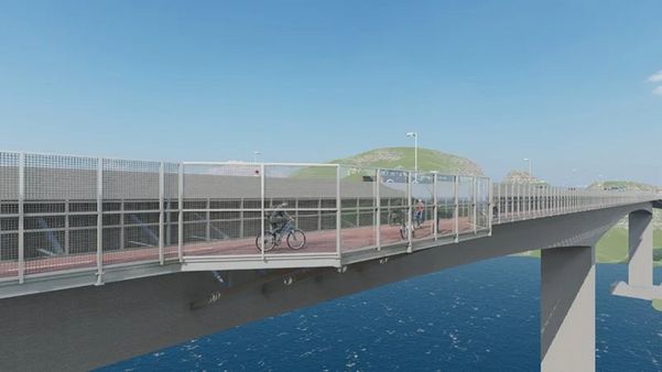 Projeto mostra como vai ficar a Ciclovia da Vida, na Terceira Ponte, entre Vitória e Vila Velha