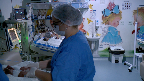 Rotina de recém nascidos internados na UTI neonatal do Hospital Rio Doce
