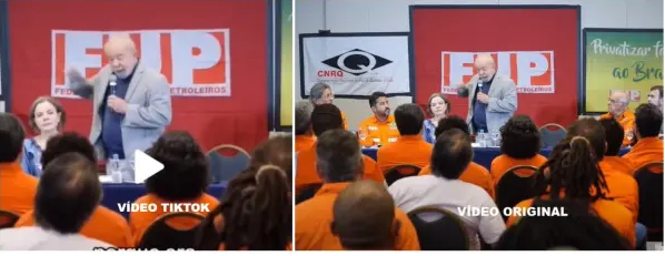 Passando a Limpo: É enganoso e está fora de contexto vídeo no TikTok em que Lula chama colaborador da Petrobras de corrupto