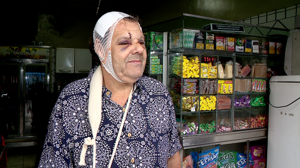 Paulo Rezende Tardin, de 60 anos, foi agredido com socos e um banco de madeira, durante um assalto em Colatina.
