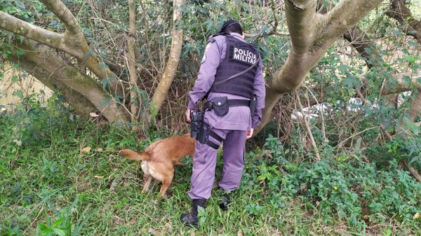 Polícia Militar flagra garimpo ilegal em rio do Caparaó  por Divulgação/ PM 