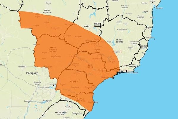 Alerta de frio em parte do país