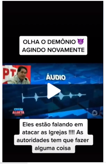 Passando a Limpo: Publicação que atribui a ex-tesoureiro do PT áudio contra igrejas é montagem