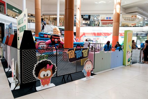 A atração Mônica Toy ficará até o dia 12 de junho, na Praça Central do Shopping Vitória. por Camilla Baptistin/Divulgação