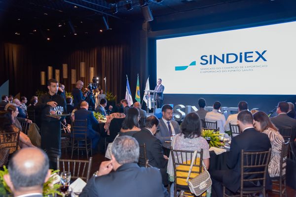 Posse da nova diretoria do Sindiex para a gestão 2022-2026 por Rodrigo Gavini/Sindiex/Divulgação