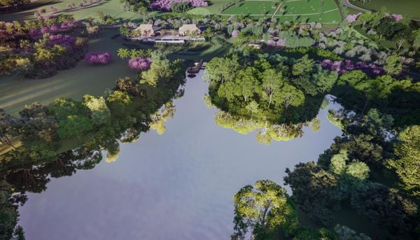 A Fazenda Barão do Império possui área de preservação e lagoas por Vaz Desenvolvimento Imobiliário/Divulgaçao