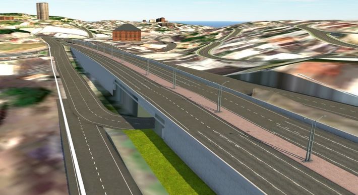 Prefeitura anuncia que construirá quatro passagens de nível em pontos de estrangulamento da rodovia; o primeiro é em frente ao Kleber Andrade