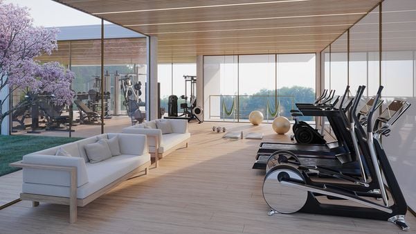 Mudrah Eco Living terá áreas comuns com academia por LCin Empreedimentos/Divulgação
