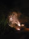 Carreta pega fogo e fica totalmente destruída em Mimoso do Sul(Divulgação \ 3BBM)