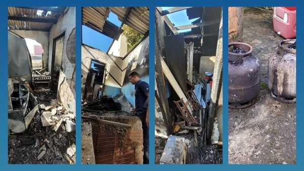 Incêndio destroi casa em Piúma