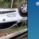 Imagem - Carro de prefeitura levando barril de chope para festa capota no ES