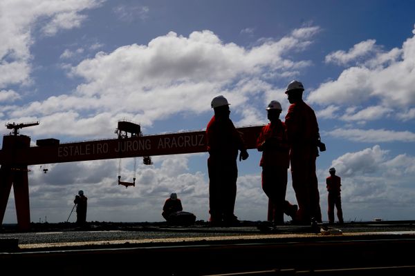 Visita de A Gazeta à P 71, navio plataforma da Petrobrás que está em construção no Estaleiro Jurong, em Aracruz, ES por Fernando Madeira