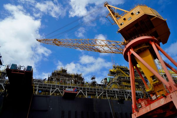 Visita de A Gazeta à P 71, navio plataforma da Petrobrás que está em construção no Estaleiro Jurong, em Aracruz, ES por Fernando Madeira