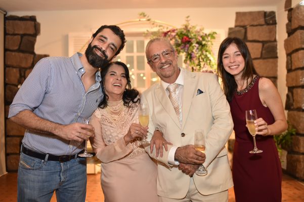 Paolo Modanesi de O. Santos, Christina Abelha, Luiz Paulo de Oliveira Santos e Letizia Fasano 