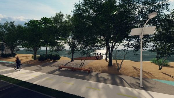 Projeção da orla de Porto de Santana, em Cariacica por Prefeitura de Cariacica