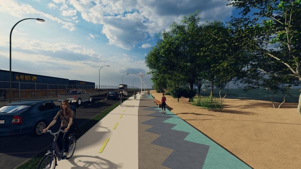Projeção da orla de Porto de Santana, em Cariacica por Prefeitura de Cariacica