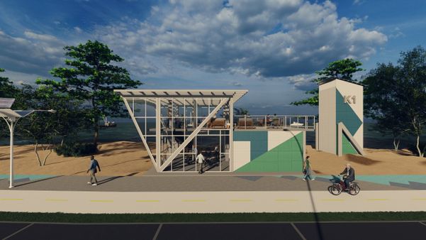 Projeção da orla de Porto de Santana, em Cariacica por Prefeitura de Cariacica