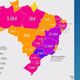 Imagem - Os Estados mais populares no Instagram. O ES está na "4ª divisão"