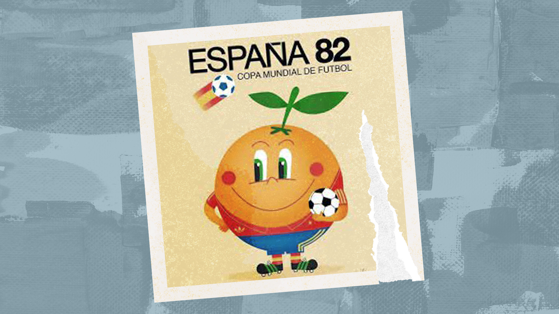 Copa do Mundo realizada na Espanha em 1982 teve como mascote o Naranjito . Crédito: Reprodução / Arte Geraldo Neto
