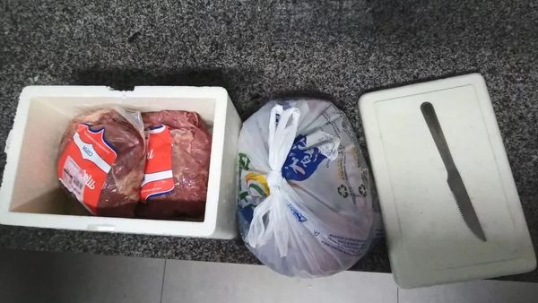 Carnes furtadas foram recuperadas após a prisão do suspeito em Vila Velha.
