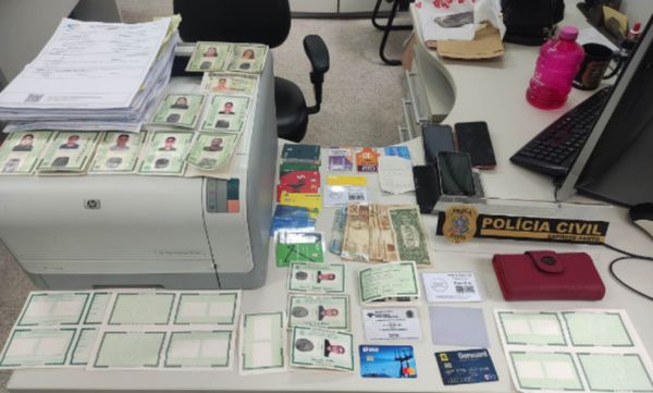 Material foi apreendido em um dos escritórios de organização criminosa no ES