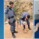 Imagem - PMs salvam cachorro preso dentro de saco após ser ferido com facão no ES
