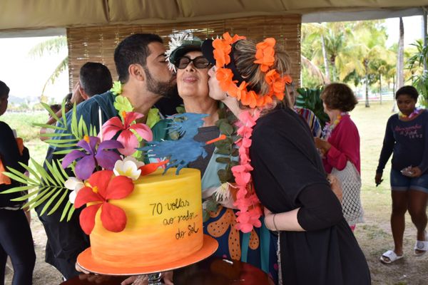 Felipe, Simone e Stephanie Rizk