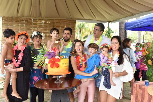 Simone Rizk e família