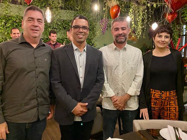 André Pinho, gerente executivo da Perfil Alumínio do Brasil Sérvulo Clermont, da Onfly Pipo Maciel, empresário Cintia Braga, da Nexa Tecnologia