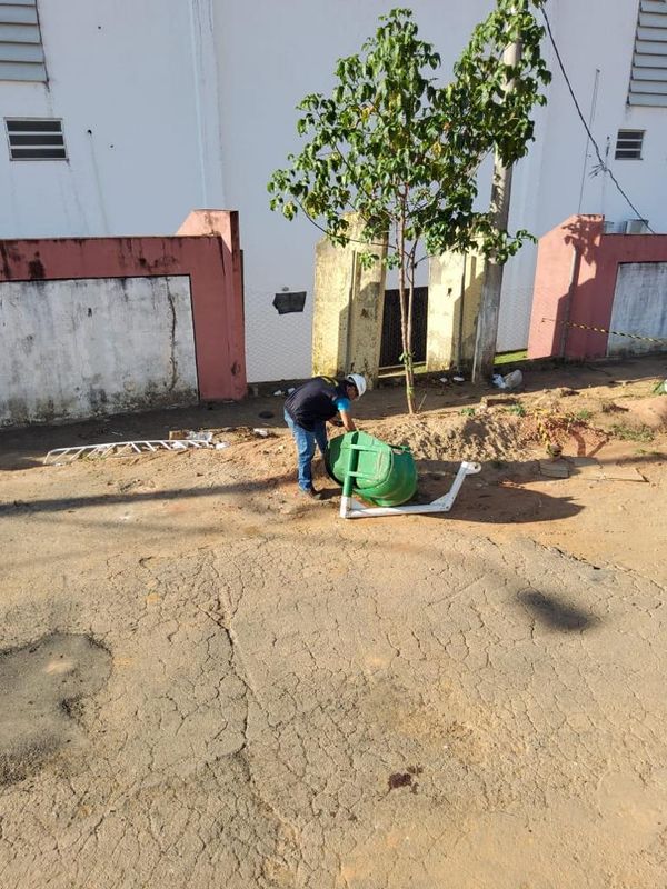 Engenheiros do Crea-ES realizaram perícia no brinquedo nessa terça-feira (7), em Alegre por Divulgação \ Crea-ES