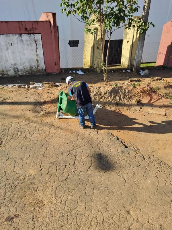 Engenheiros do Crea-ES realizaram perícia no brinquedo nessa terça-feira (7), em Alegre por Divulgação \ Crea-ES