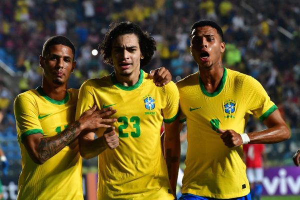 Seleção Brasileira-Sub-20 goleia o Paraguai no Kleber Andrade