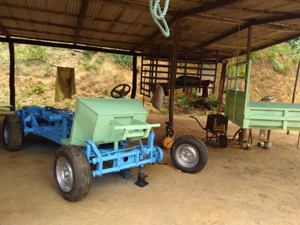 "Minicaminhão" foi montado em substituição à "tobata" que o agricultor Cézar Kuster não tinha dinheiro para comprar por Acervo pessoal