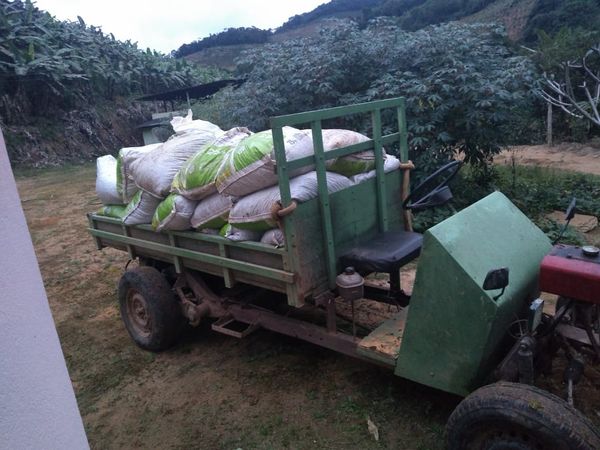 "Minicaminhão" foi montado em substituição à "tobata" que o agricultor Cézar Kuster não tinha dinheiro para comprar por Acervo pessoal