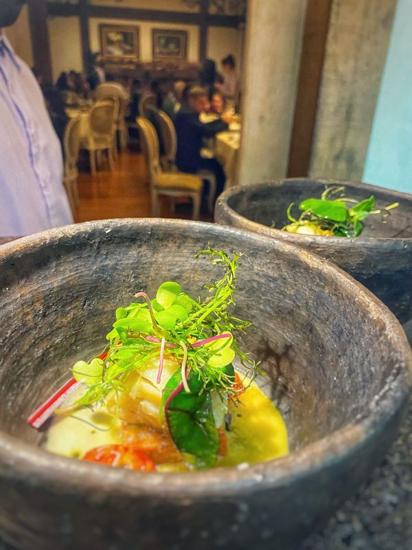 Menu degustação do Quinta dos Manacás