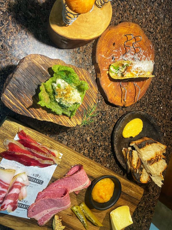 Menu degustação do Quinta dos Manacás